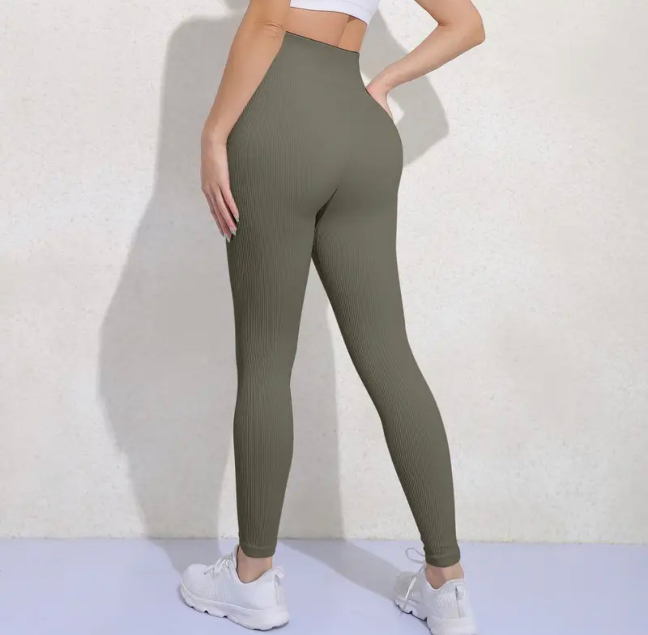 KIMMY High waist ribbed leggings