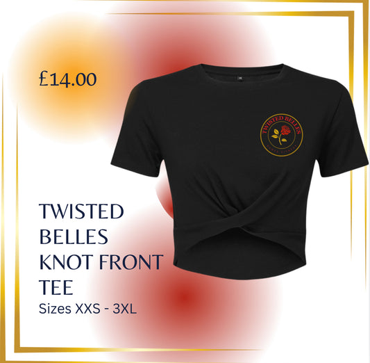 TWISTED BELLES KNOT FRONT TEE