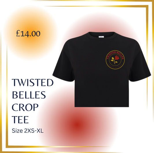 TWISTED BELLES CROPPED TEE