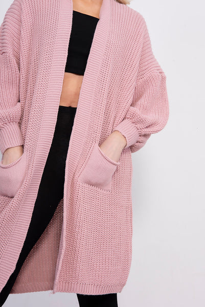 MOLLIE Balloon sleved cardigan