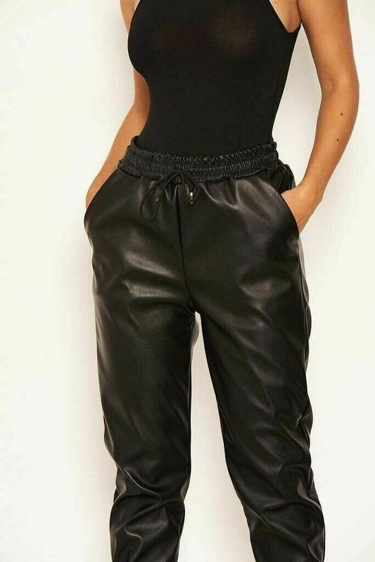 MISSY Leather look Jogger